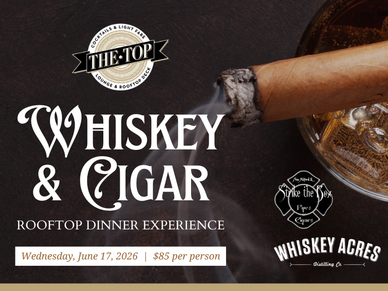 Rooftop Whiskey & Cigar Dinner Experience